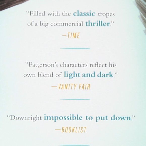 Blindside Hardcover Thriller by James Patterson = Amazing Writer - 384 Pages - Picture 3 of 4